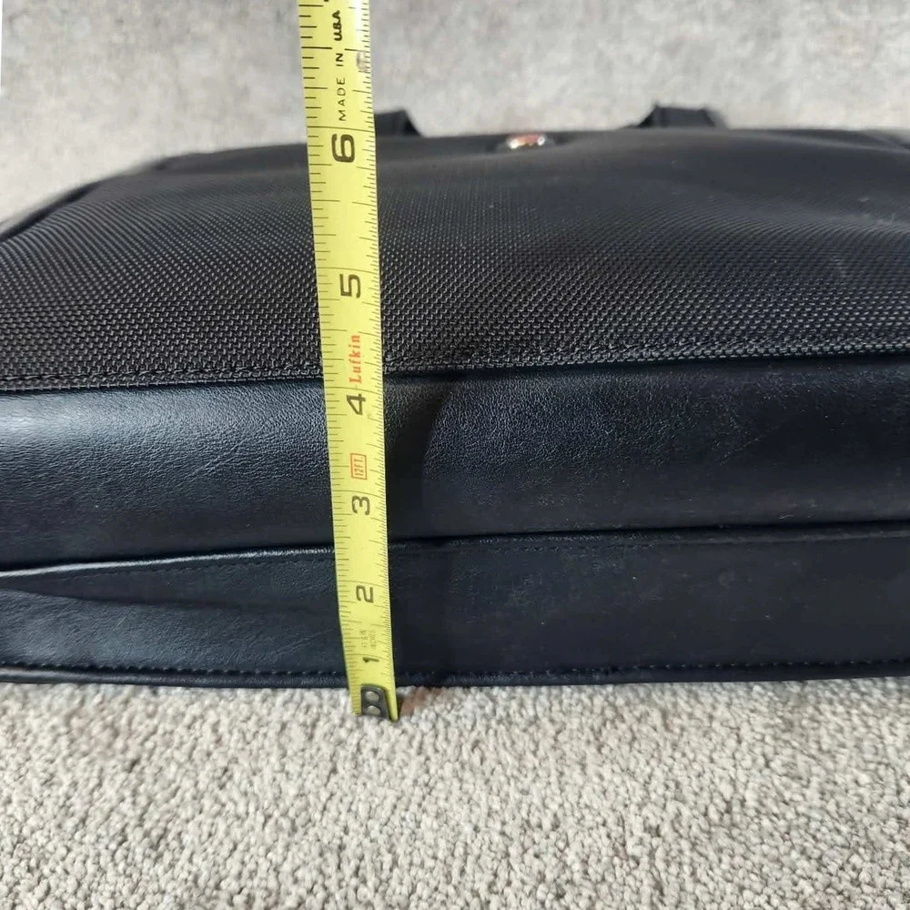 SwissGear Briefcase Black Ballistic Nylon Organizer Business Bag Unisex